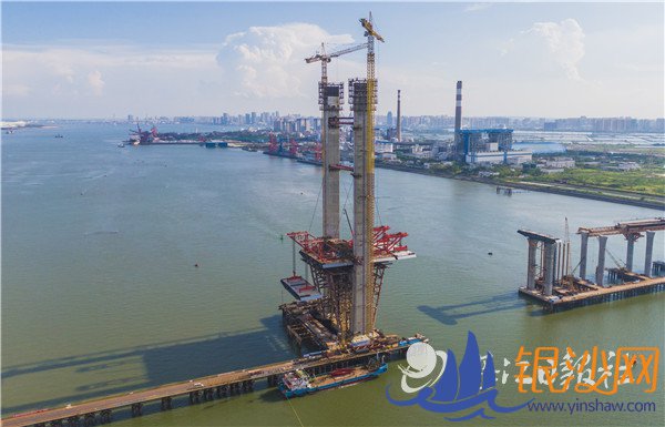 调顺跨海大桥主梁架设进入快车道