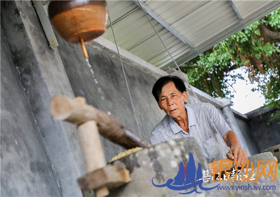 井水点浆 凝结成“花”